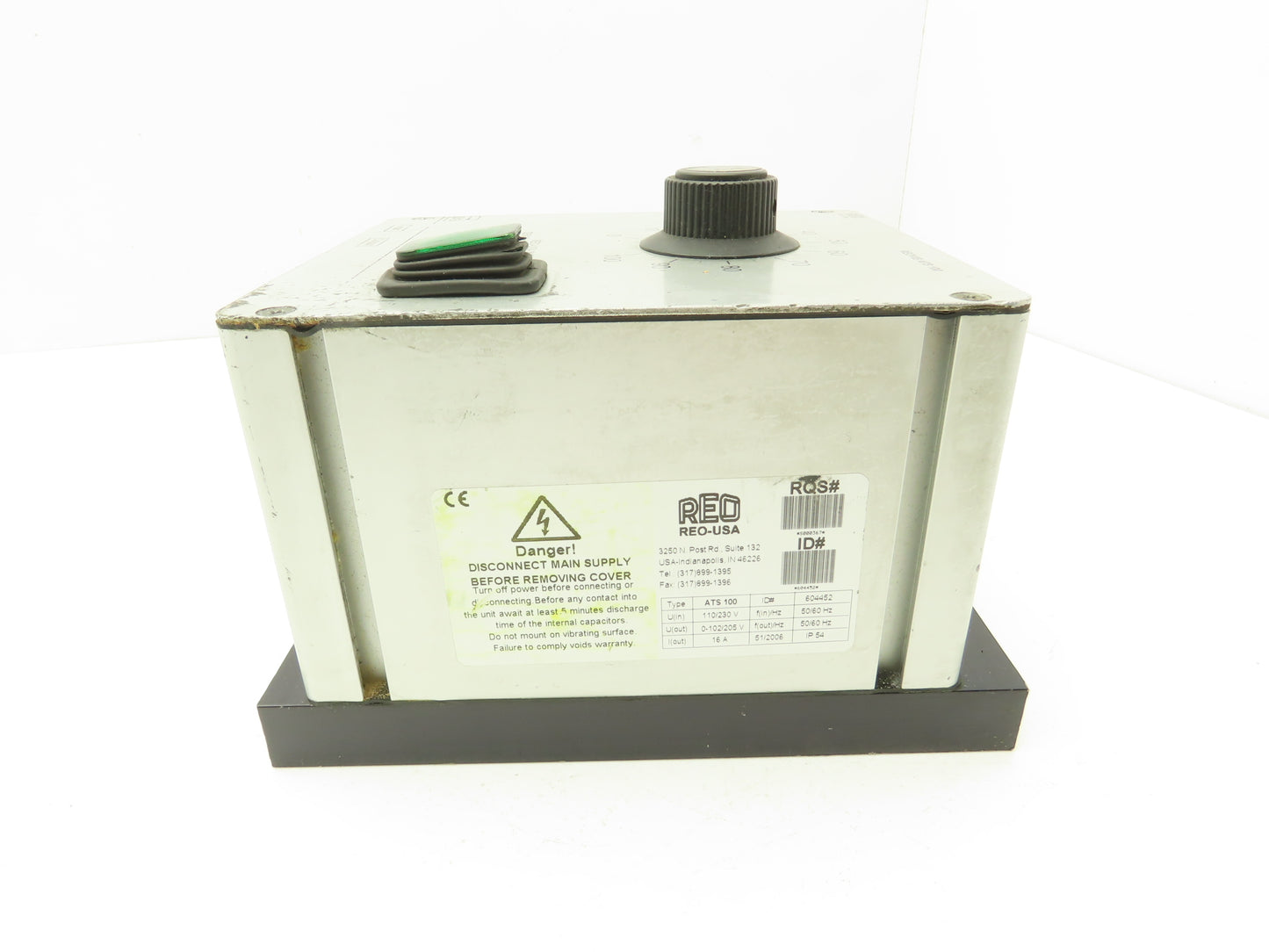 REO USA REOVIB ATS 100 Phase Angle Vibratory Frequency Controller 110/230V