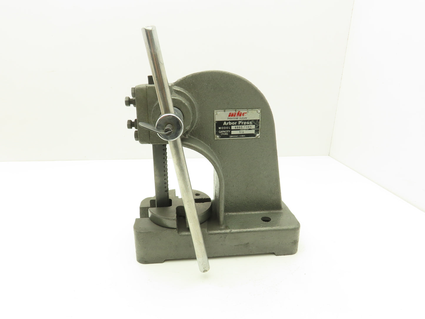 MHC 6805-1005 Bench Top Arbor Press 1/2 Ton 3.5" Throat 4.5" Stroke