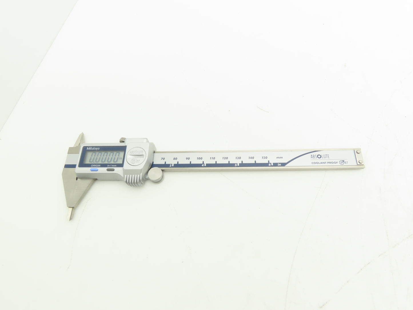 Mitutoyo 573-725-20 Digimatic Point Tip Caliper 0-6" 150mm .0005" NTD12P-P6"M