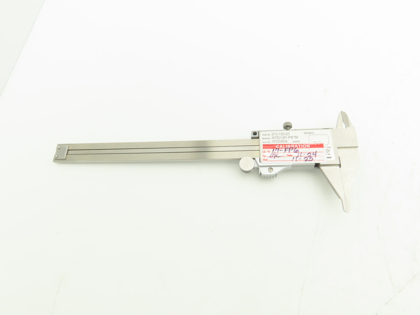 Mitutoyo 573-725-20 Digimatic Point Tip Caliper 0-6" 150mm .0005" NTD12P-P6"M