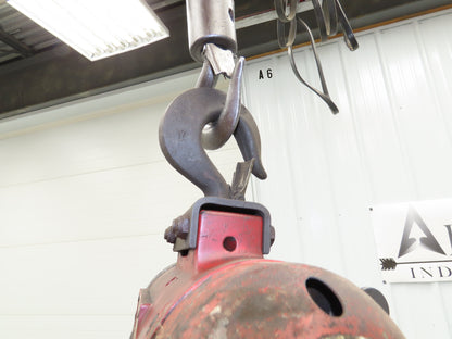 Aro R 1/4 Ton 500lb Pneumatic Air Chain Hoist 20' Lift Travel 15' Pull Chain