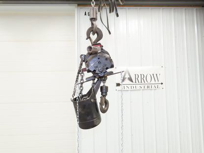 Aro R 1/4 Ton 500lb Pneumatic Air Chain Hoist 20' Lift Travel 15' Pull Chain