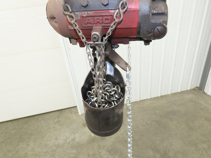 Aro R 1/4 Ton 500lb Pneumatic Air Chain Hoist 20' Lift Travel 15' Pull Chain