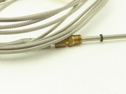 Pyromation J38E-006-15A-15HT-F1B240-2 Thermocouple Temperature Probe W/ Adapter