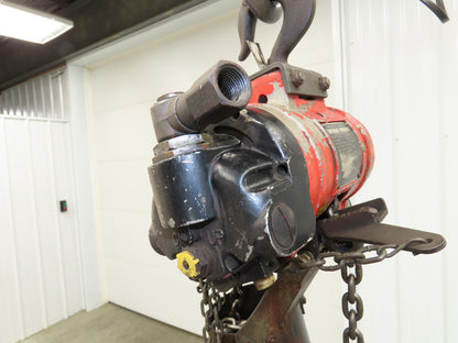 Aro 7750DT 1/2 Ton 1000 LB Pneumatic Air Chain Hoist 17'6" Lift 7' Pull Chain