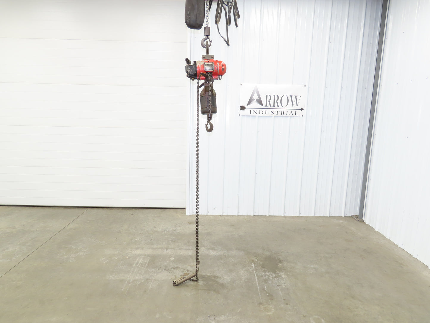 Aro 7750DT 1/2 Ton 1000 LB Pneumatic Air Chain Hoist 17'6" Lift 7' Pull Chain