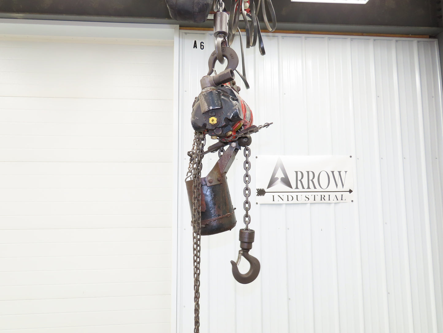 Aro 7750DT 1/2 Ton 1000 LB Pneumatic Air Chain Hoist 17'6" Lift 7' Pull Chain