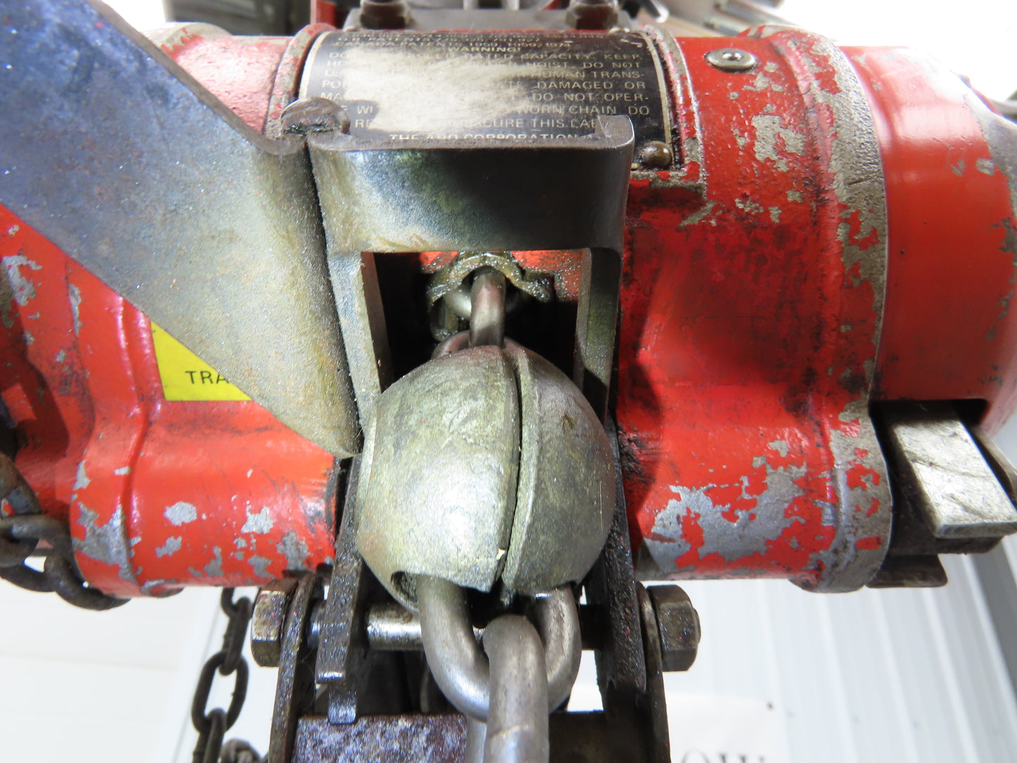 Aro 7750DT 1/2 Ton 1000 LB Pneumatic Air Chain Hoist 17'6" Lift 7' Pull Chain