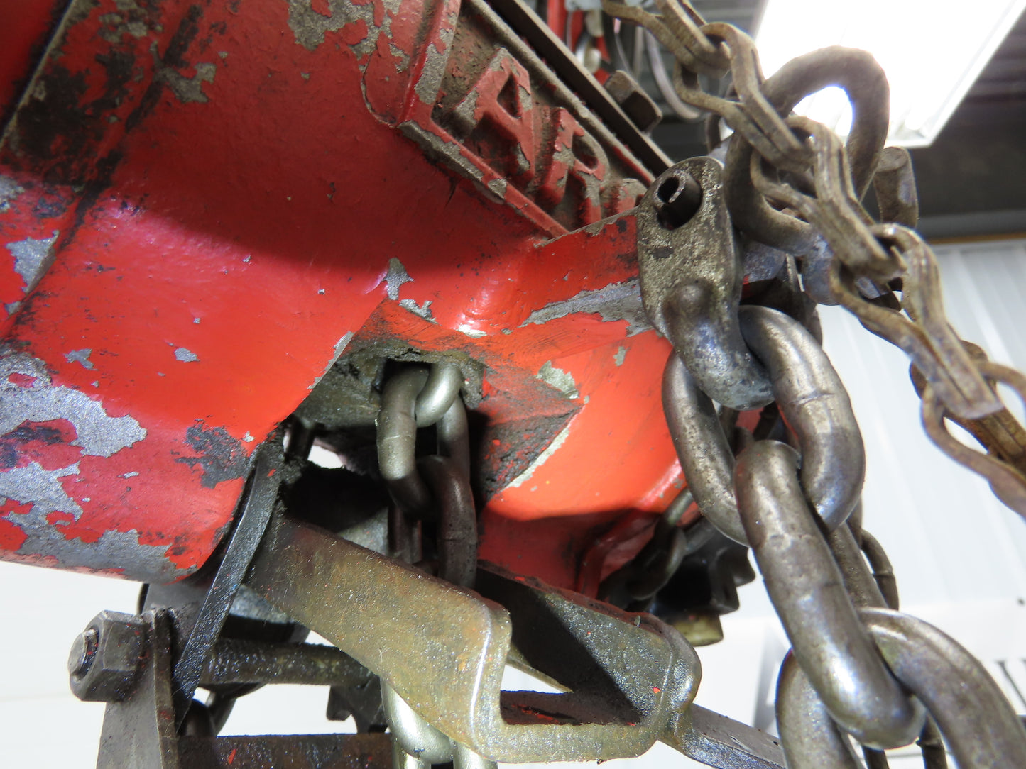 Aro 7750DT 1/2 Ton 1000 LB Pneumatic Air Chain Hoist 17'6" Lift 7' Pull Chain