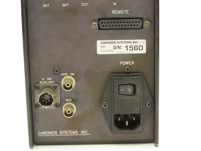 Gardner Systems GS 2001-02 GS 2000 Servo Controller