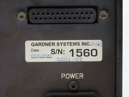 Gardner Systems GS 2001-02 GS 2000 Servo Controller