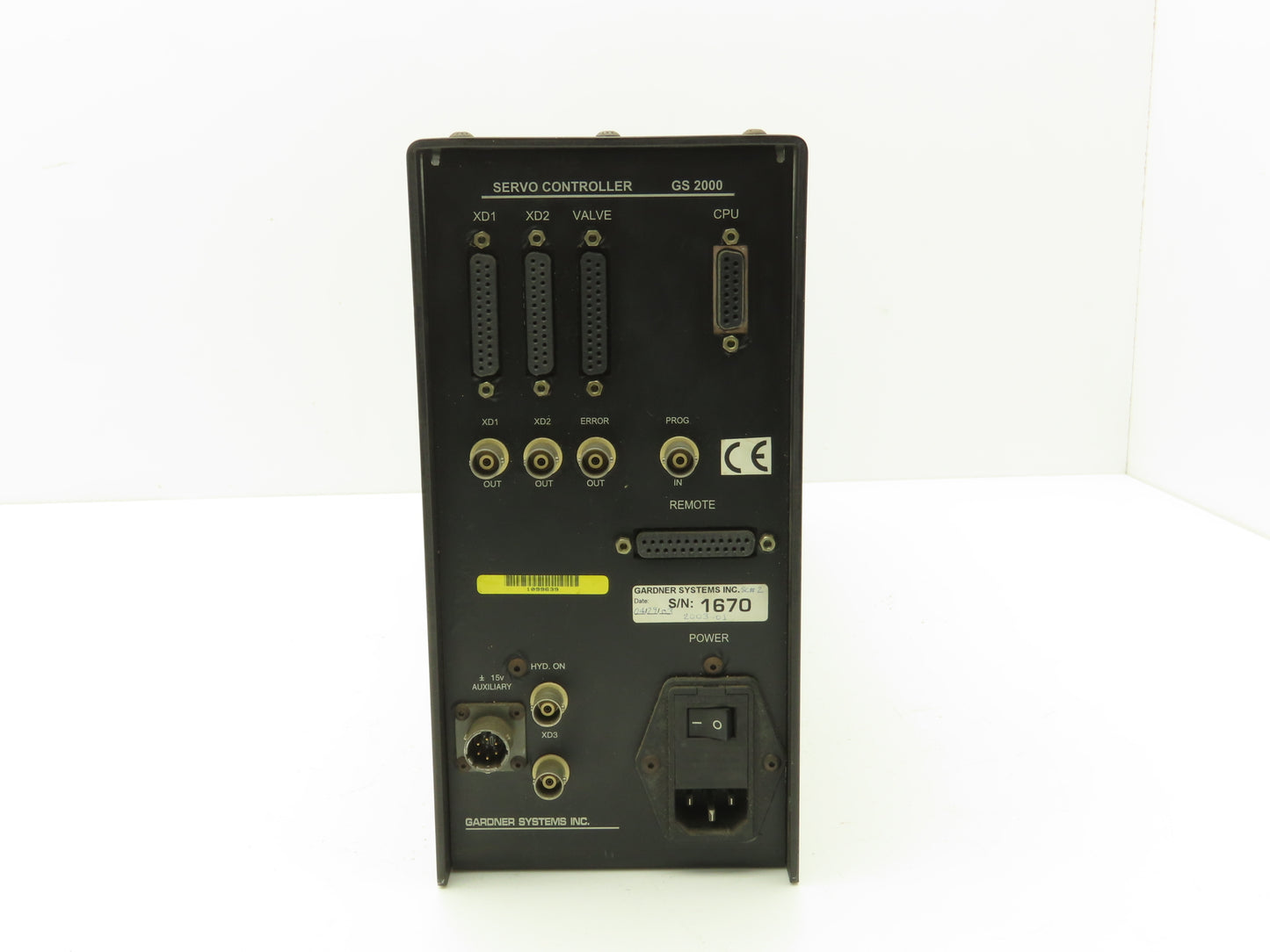 Gardner Systems GS 2003-01 GS 2000 Servo Controller