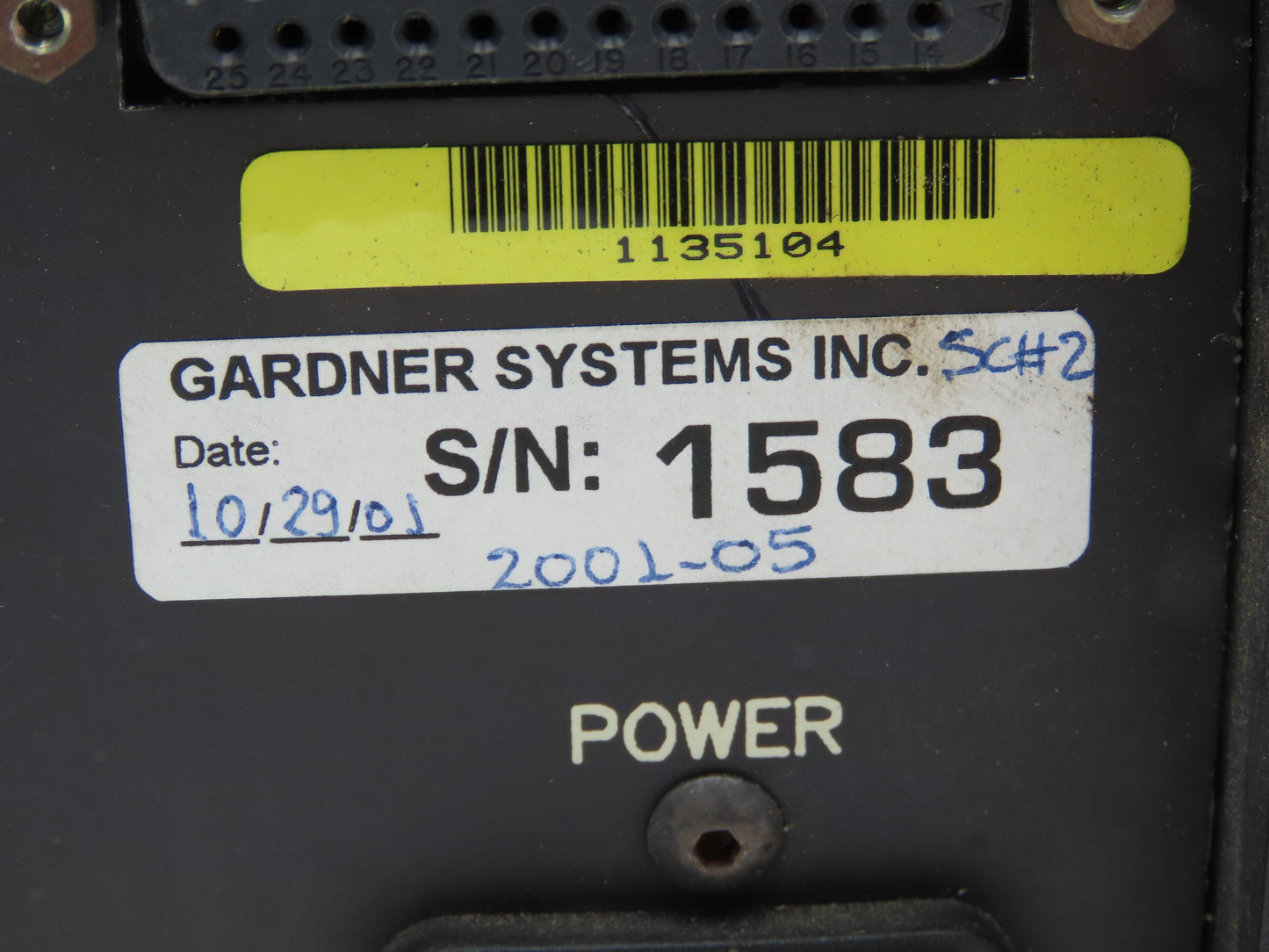 Gardner Systems GS 2001-05 GS 2000 Servo Controller