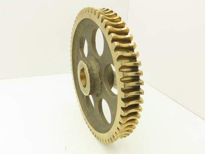 60 Tooth Bronze Worm Gear 10" Dia 1.5" Bore with 1-1/8" Output Shaft Gearbox Kit