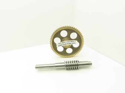 60 Tooth Bronze Worm Gear 10" Dia 1.5" Bore with 1-1/8" Output Shaft Gearbox Kit