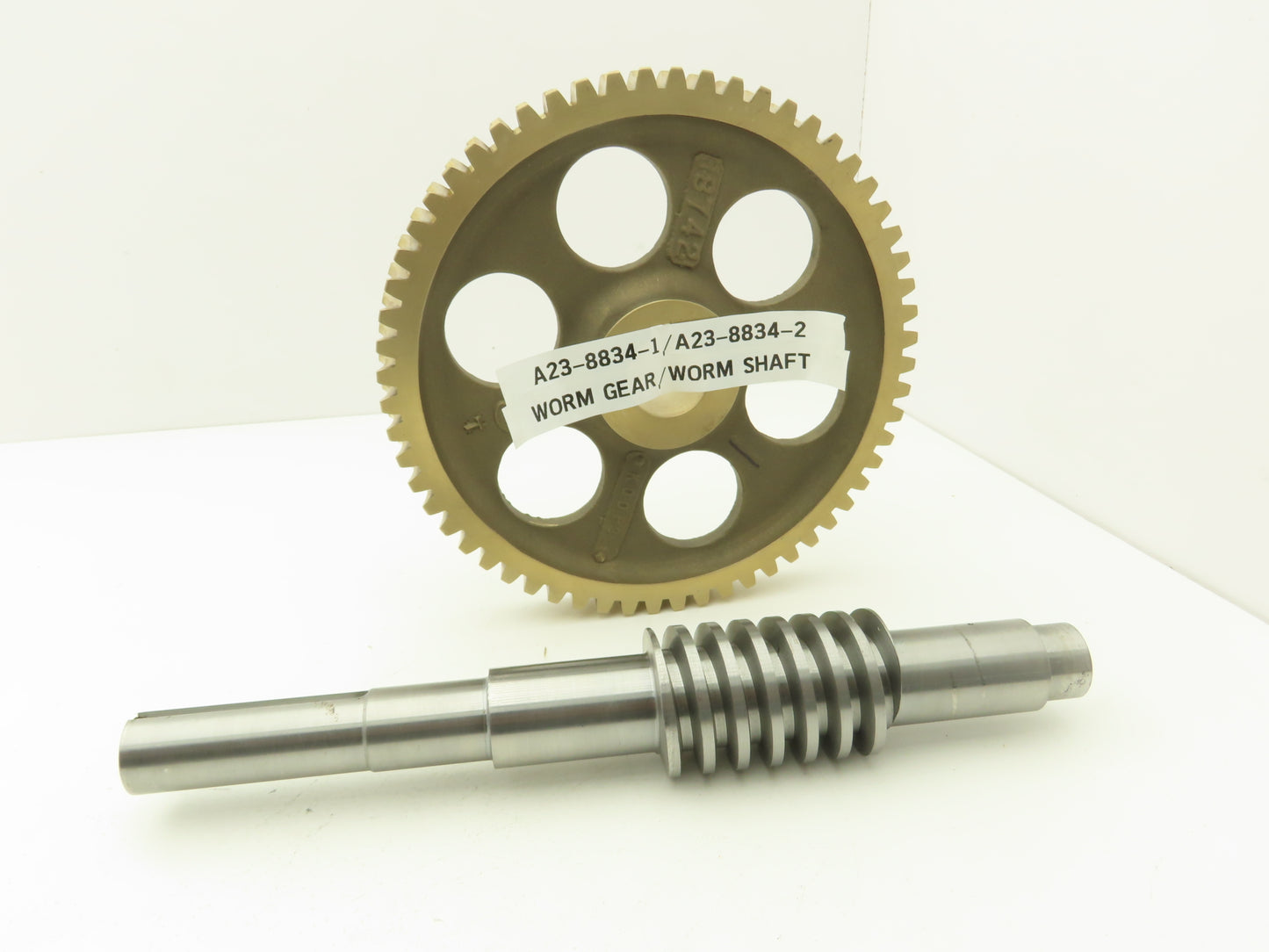 60 Tooth Bronze Worm Gear 10" Dia 1.5" Bore with 1-1/8" Output Shaft Gearbox Kit
