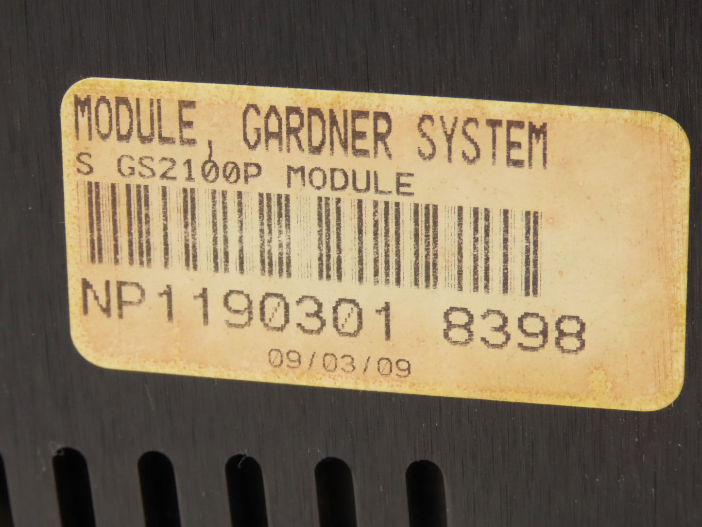 Gardner Systems GS 2100-P Programmer Controller