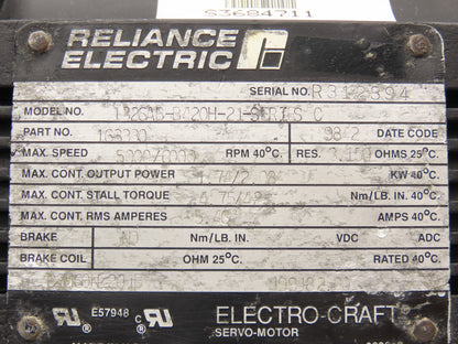 Reliance Electric 1326AB-B420H-21-SERIES C Servo Motor 1.74/2.08kW 5000/6000RPM