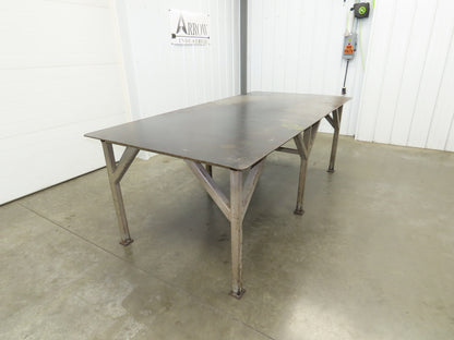 5/16" Top Steel Fabrication Welding Layout Table Work Bench 96"x48"x34"