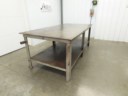 5/8" Top Steel Fabrication Welding Layout Table Work Bench 96"x48"x36"