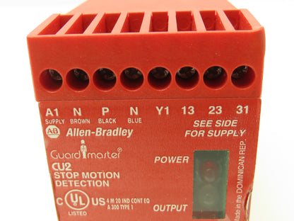 Allen Bradley 440R-S07140A Guardmaster Minotaur Stop Motion Detection 110/230VAC