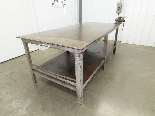 1/2" Top Steel Fabrication Welding Layout Table Work Bench 96"x48" Wilton Vise
