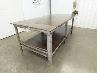 1/2" Top Steel Fabrication Welding Layout Table Work Bench 96"x48" Wilton Vise