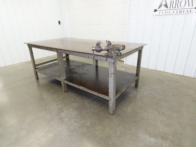 1/2" Top Steel Fabrication Welding Layout Table Work Bench 96"x48" Wilton Vise