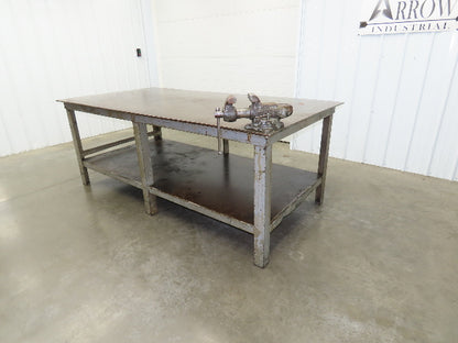 1/2" Top Steel Fabrication Welding Layout Table Work Bench 96"x48" Wilton Vise