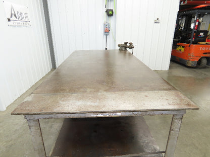 1/2" Top Steel Fabrication Welding Layout Table Work Bench 96"x48" Wilton Vise