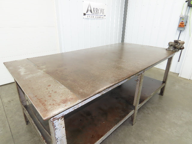 1/2" Top Steel Fabrication Welding Layout Table Work Bench 96"x48" Wilton Vise