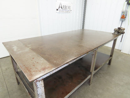 1/2" Top Steel Fabrication Welding Layout Table Work Bench 96"x48" Wilton Vise