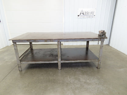 1/2" Top Steel Fabrication Welding Layout Table Work Bench 96"x48" Wilton Vise