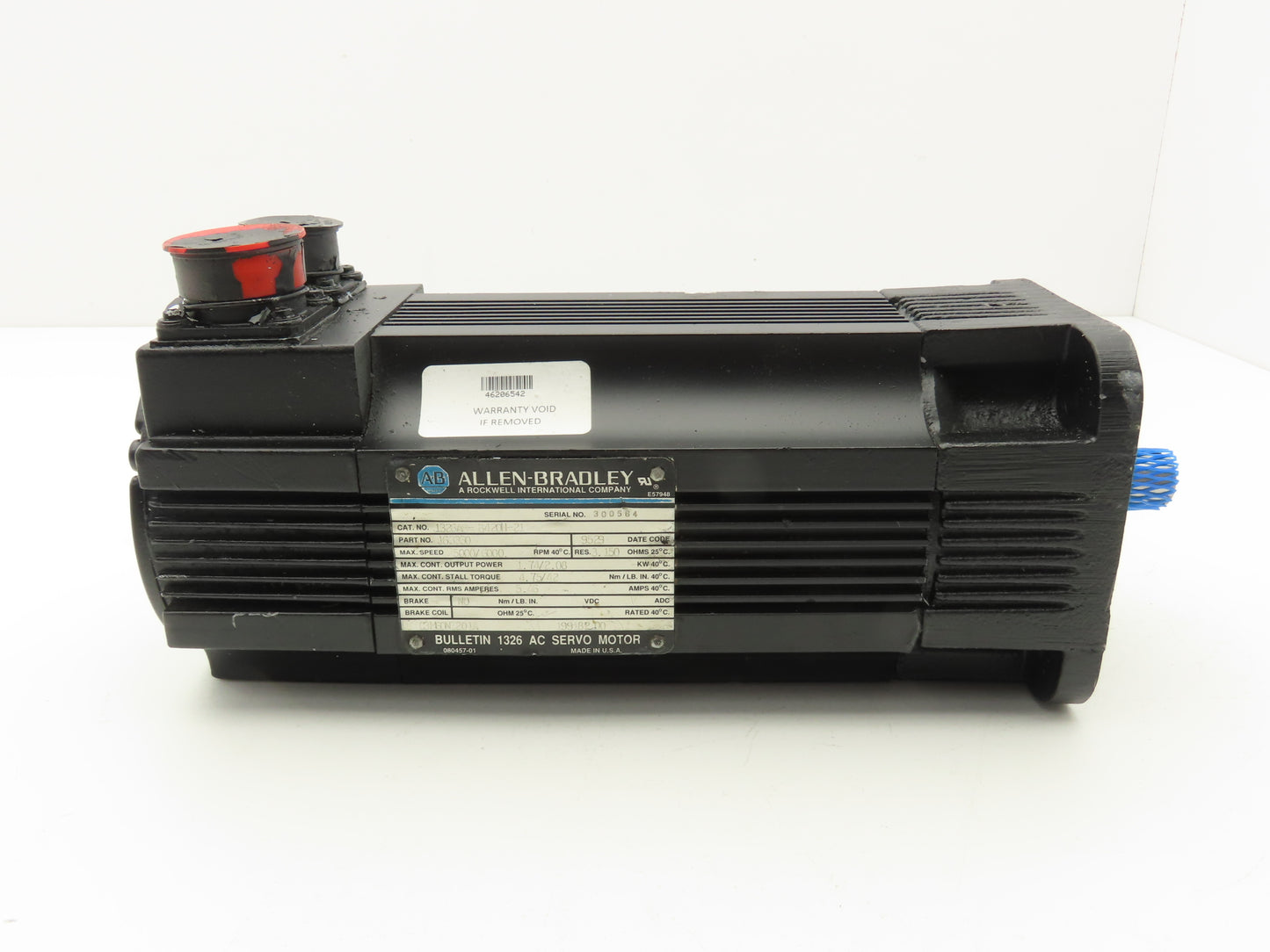 Allen Bradley 1326AB-B420H-21 Servo Motor 1.74/2.08kW 5000/6000RPM
