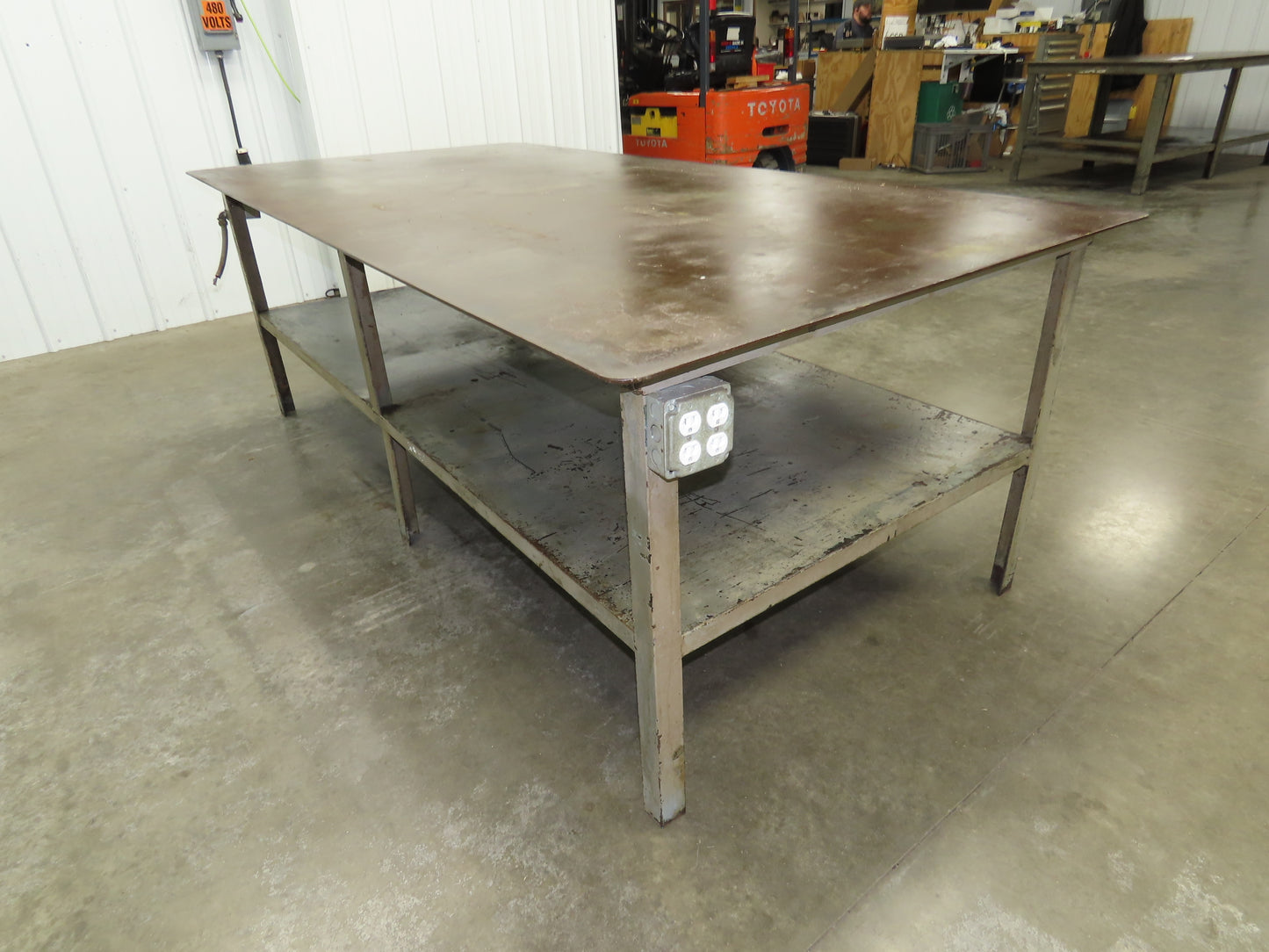 1/4" Top Steel Fabrication Welding Layout Table Work Bench 96"x48"x33"