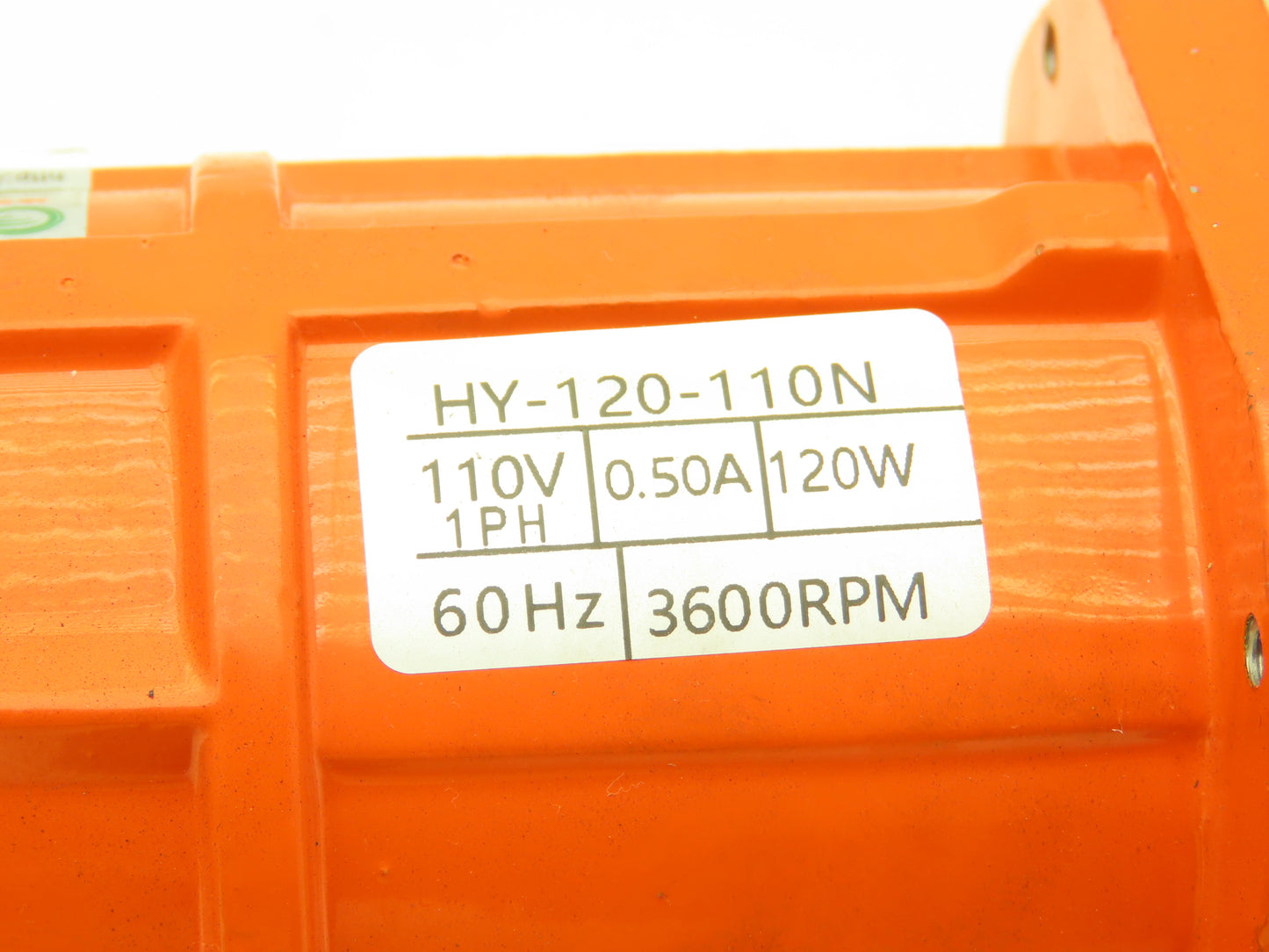Yuanpu HY-120-110N Industrial Vibrating Motor 110V 1Ph 120W 3600RPM Flange Mount