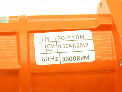 Yuanpu HY-120-110N Industrial Vibrating Motor 110V 1Ph 120W 3600RPM Flange Mount