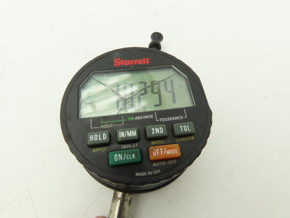 Starrett F2730-1 Wisdom Digital Indicator 0-1" 25mm .0001" -Cracked glass, Works