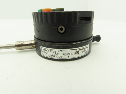 Starrett F2730-1 Wisdom Digital Indicator 0-1" 25mm .0001" -Cracked glass, Works