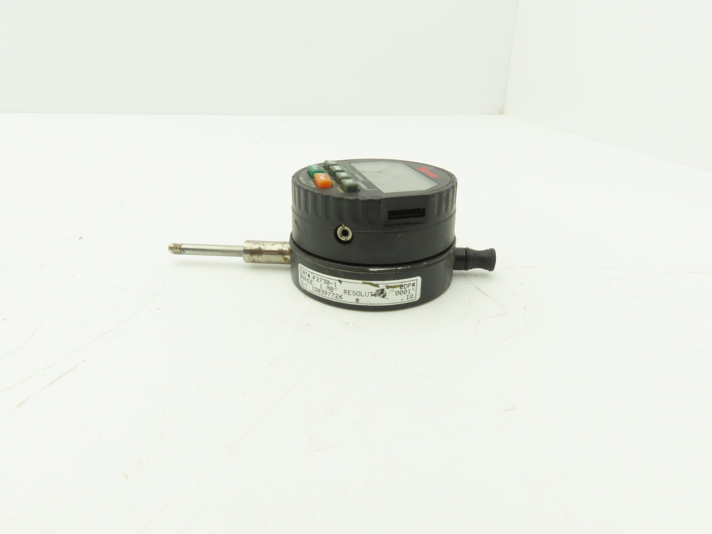 Starrett F2730-1 Wisdom Digital Indicator 0-1" 25mm .0001" -Cracked glass, Works