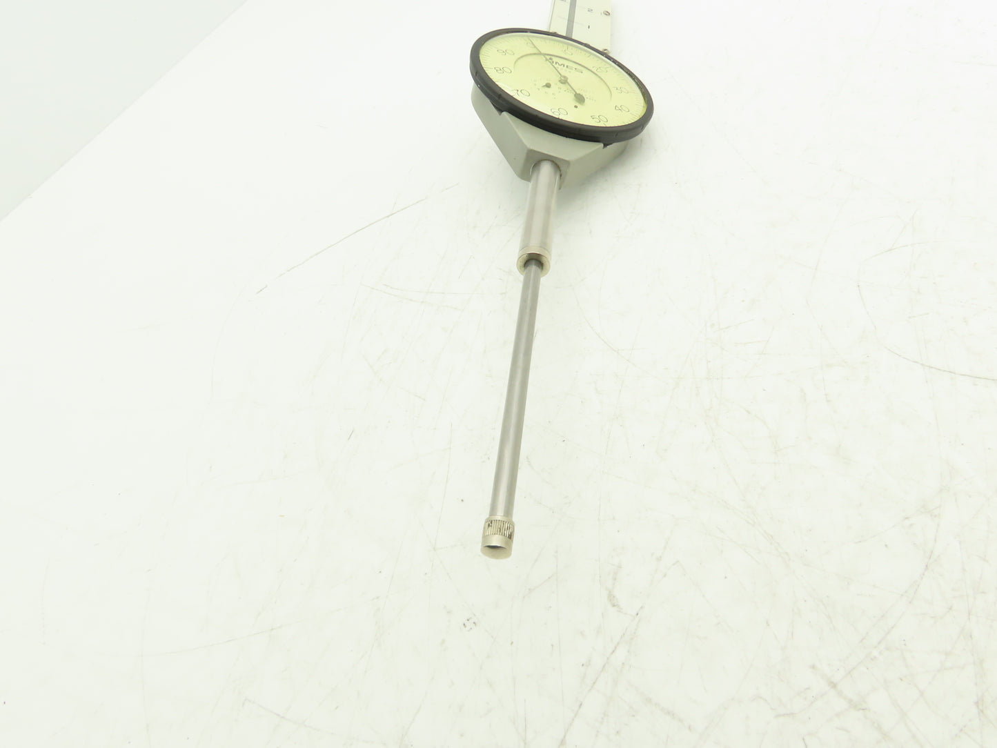 Ames 4224 Vintage Dial Indicator Gage 0-100 Dial 4" Range .001"