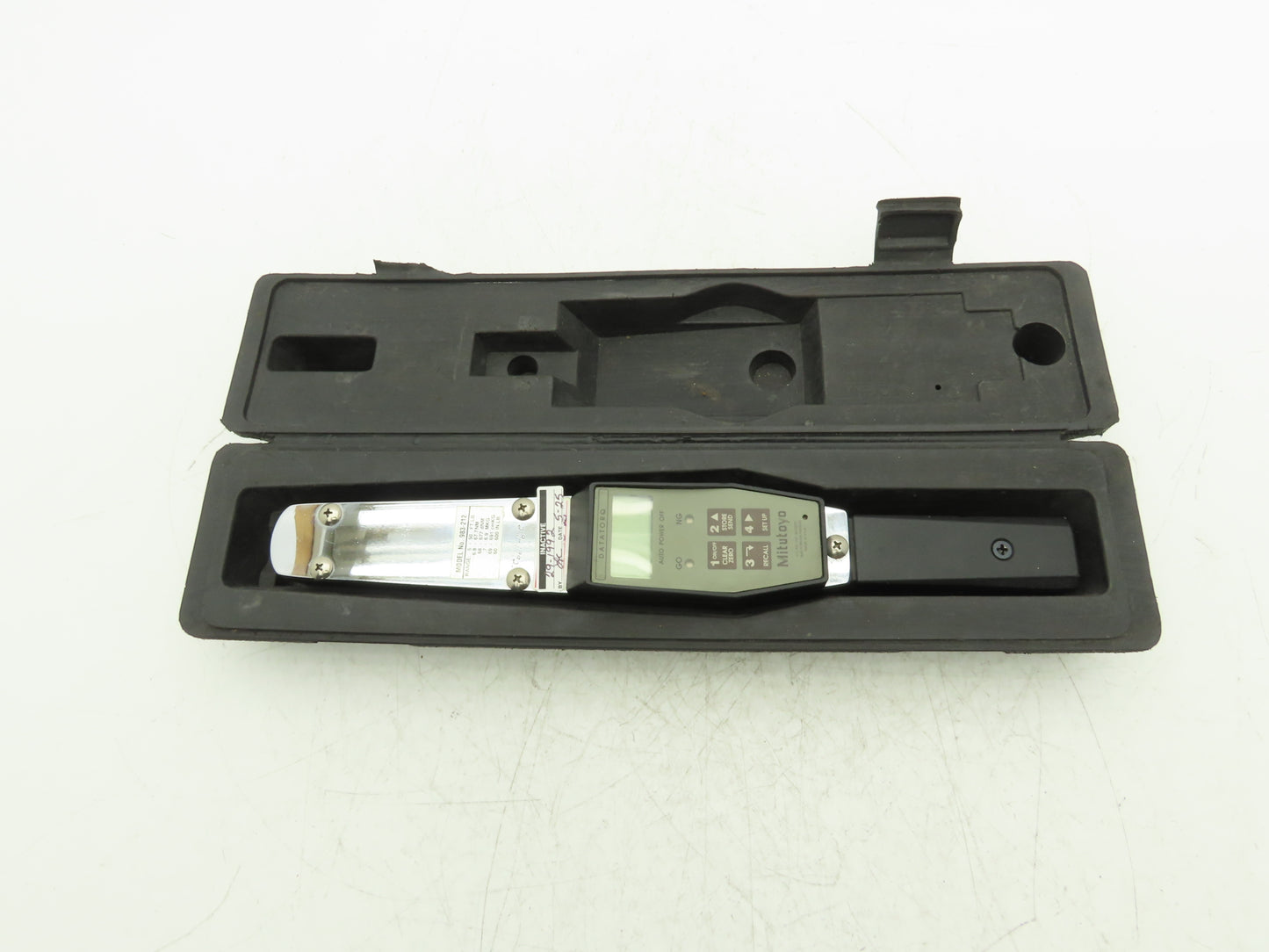 Mitutoyo Datatorq 983-212 Digital Torque Wrench 5-50 Ft-Lb 3/8" Drive -No Cable