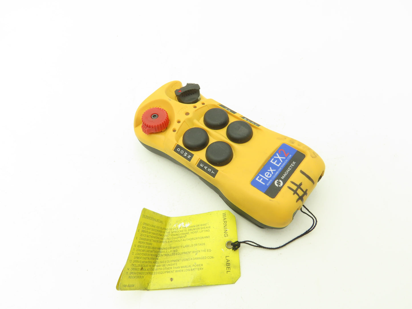 Magnetek FLEX EX2 Overhead Crane Hoist Radio Remote Control 4 Button 2 Speed
