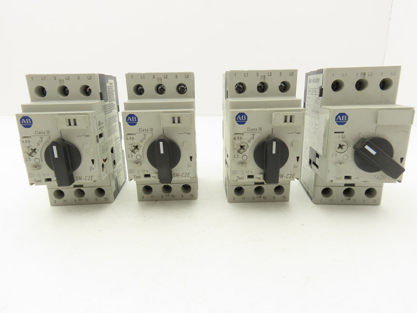 Allen Bradley 140M-C2E-B40 Circuit Breaker Motor Protection 2.5-4A Lot of 4
