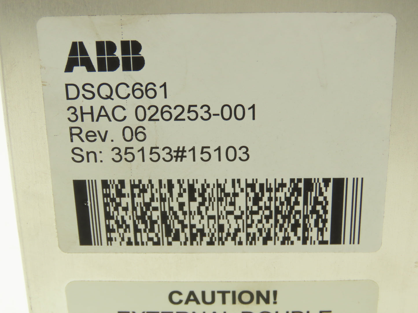 ABB 3HAC 026253-001 Revision 06 DSQC661 Powerbox Power Supply
