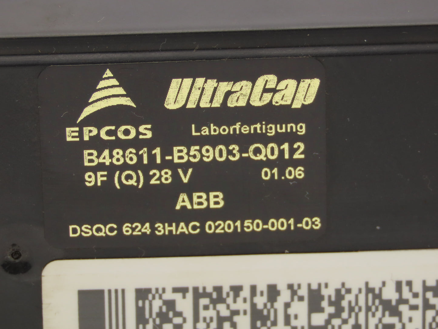 EPCOS ABB DSQC624 3HAC 020150-001-03 B48611-B5903-Q012 UltraCap Capacitor