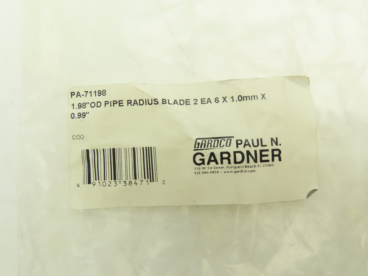 Gardco PA-205810 Paint Adhesion Tester Cutter with 1.0mm 6-Tooth Blades PA-71198