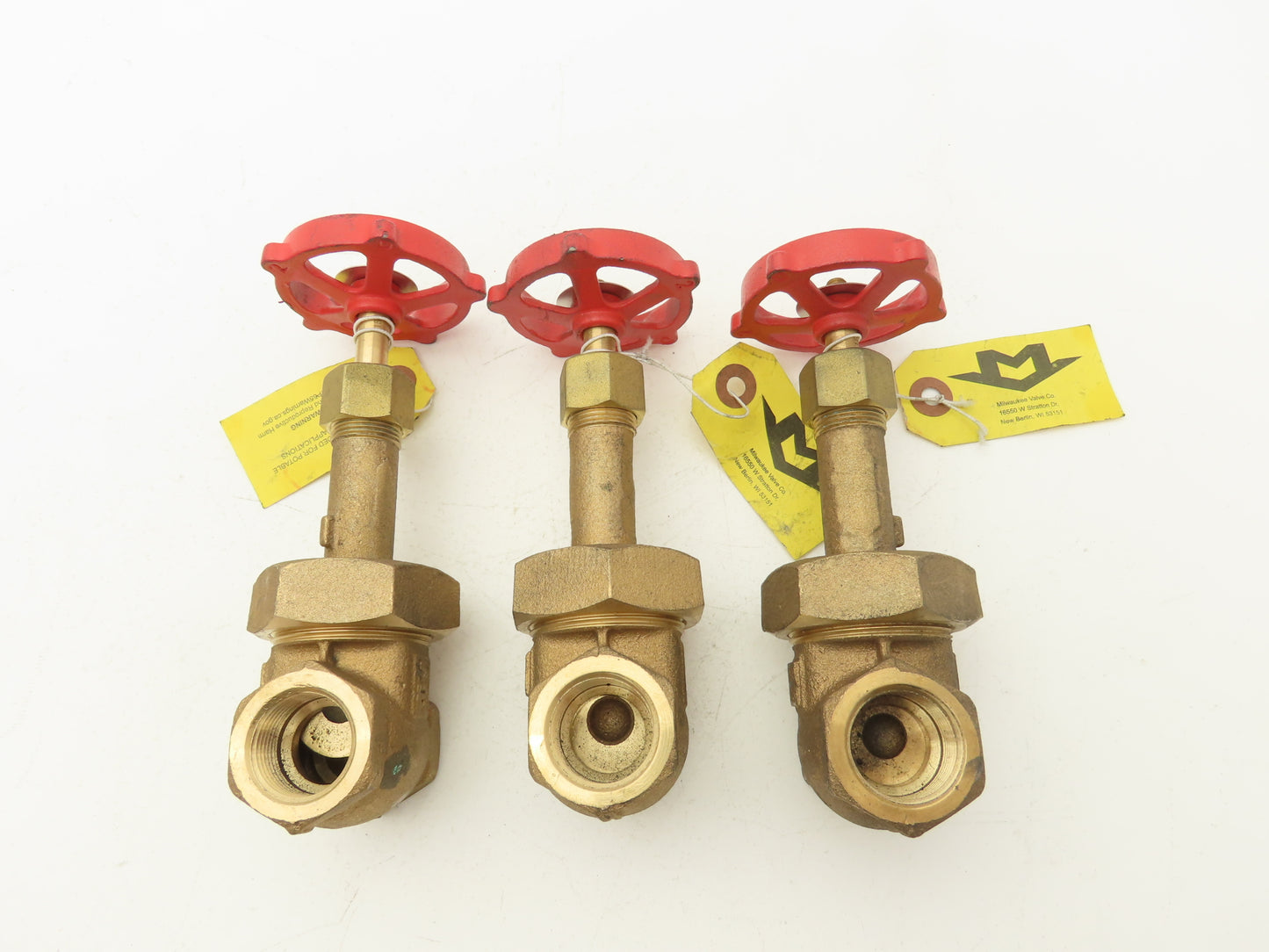 Milwaukee Valve  1151 Rising Stem Gate Valve 3/4" FNPT 150SWP 300 WOG Lot of 3