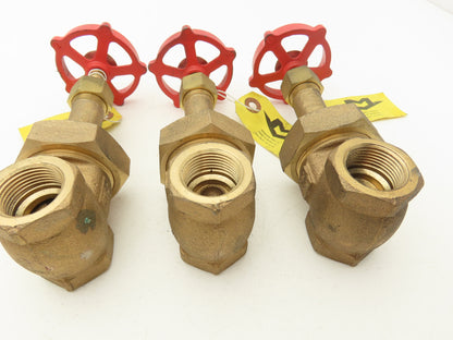 Milwaukee Valve  1151 Rising Stem Gate Valve 3/4" FNPT 150SWP 300 WOG Lot of 3
