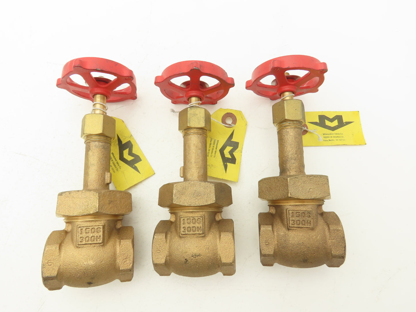 Milwaukee Valve  1151 Rising Stem Gate Valve 3/4" FNPT 150SWP 300 WOG Lot of 3